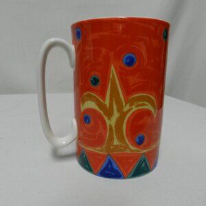 Saint James by Hankook Fleur de Lis Super Bone China Cup Mug micro dish Mint